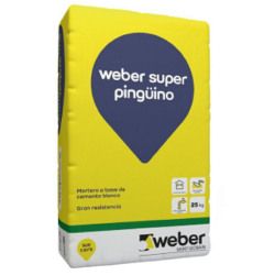 Weber cemento blanco Pingüino x 25kg