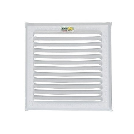 Reja ventilación esmaltada blanca 20x20 - 200cm2 para amurar aprobado