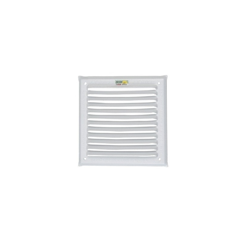 Reja ventilación esmaltada blanca 20x20 - 200cm2 para atornillar aprobado