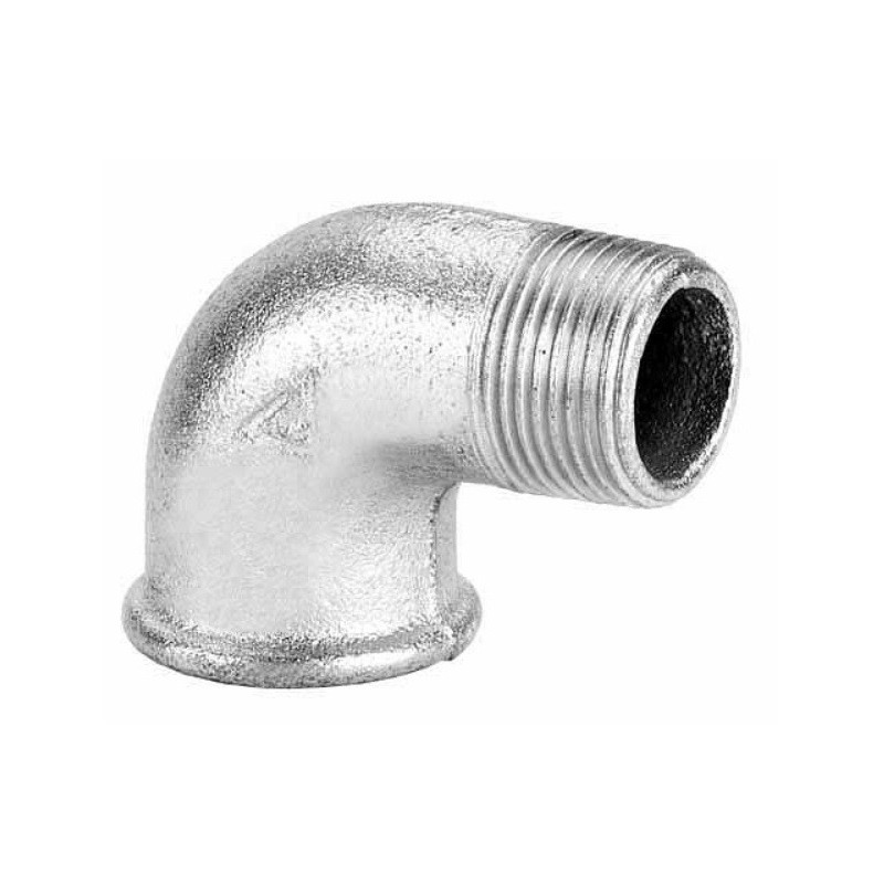 Codo hierro galvanizado m/h 90° 3/4"