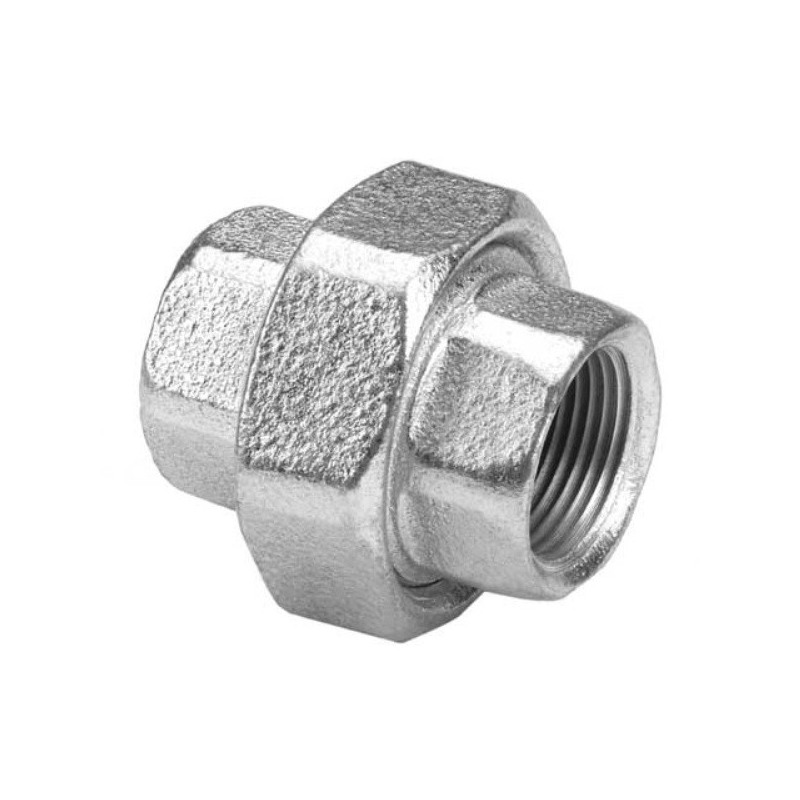 Unión doble conica hierro galvanizado 2 1/2"