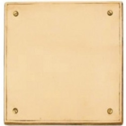 Tapa simple para piso 10x10 - Bronce Pulido