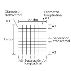 Malla 15x15 4-4 2,00x6,00 Q100