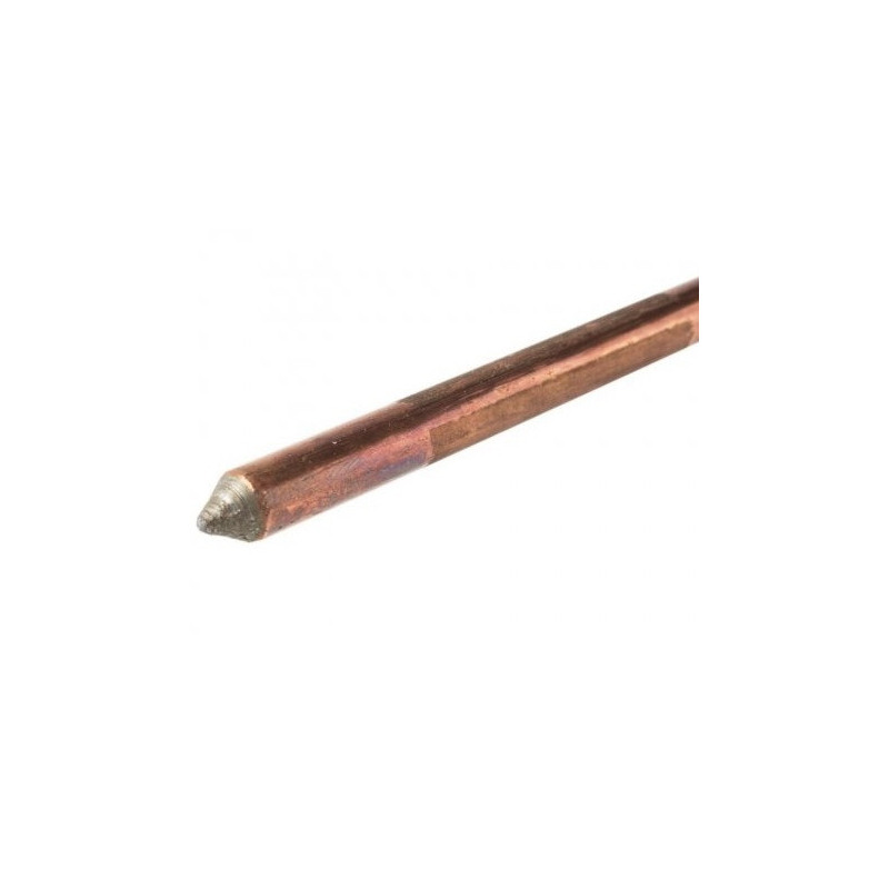 Jabalina cobre/acero 1.5m x 1/2 con toma cable
