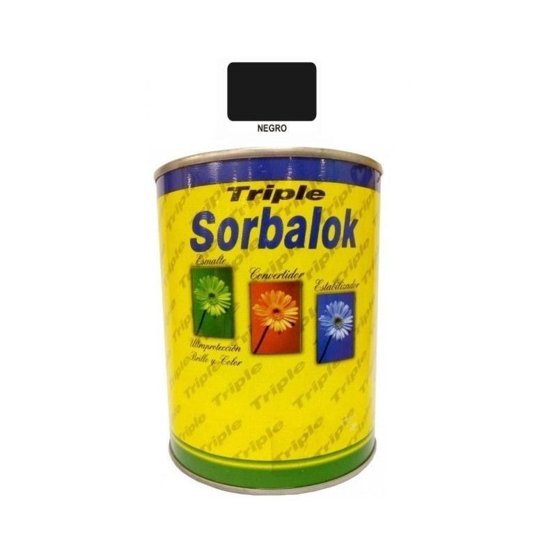 Sorbalok triple negro satinado x 1lt