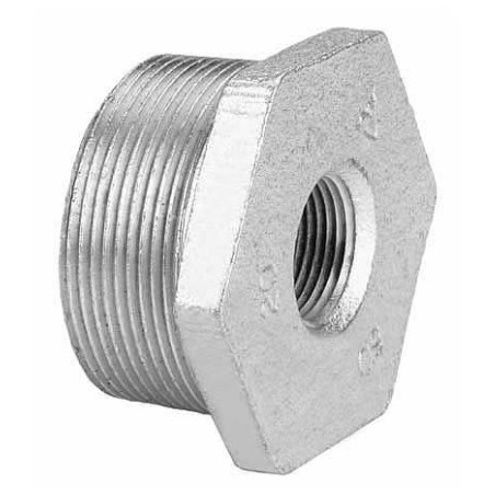 Buje reducción hierro galvanizado 3/4" x 1/2"