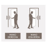 Puerta Premium Plus Nexo - Inyectada con vidrio lateral (Derecha) 110cm - P074