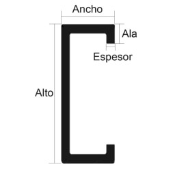 Perfil C galvanizado - 140x60x20x2.0mm - Barra de 10m