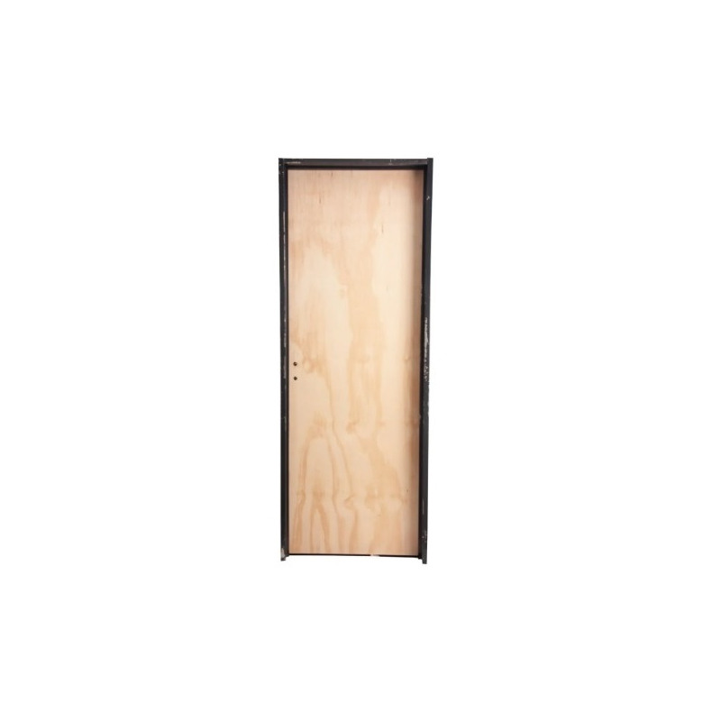 Puerta Placa pino marco chapa - 70x15 Valentinuz - (Derecha) Standard