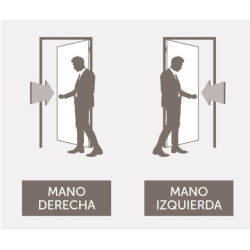 Puerta Placa pino marco chapa - 70x15 Valentinuz - (Derecha) Standard