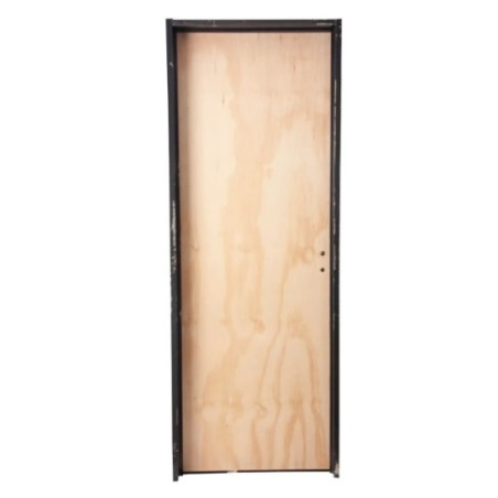 Puerta Placa pino marco chapa - 70x15 Valentinuz - (Izquierda) Standard