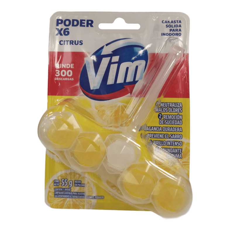 Canasta inodoro VIM Premium citrus 5 en 1