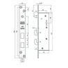 Cerradura 6 (seis) combinaciones para puerta corrediza andif 520