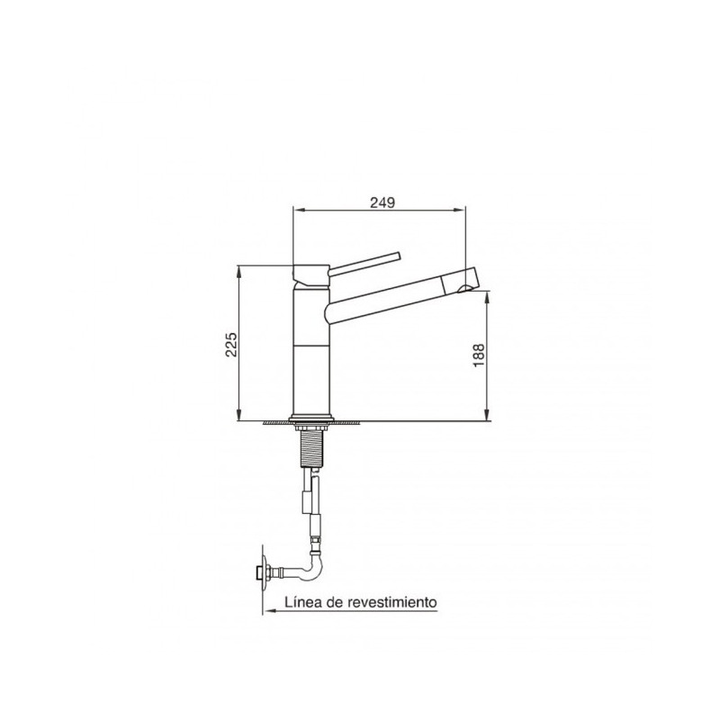 Temple monocomando cocina hot sale