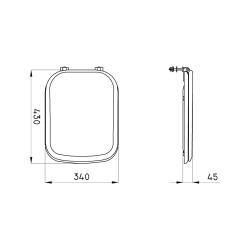 Asiento Inodoro Limay HDF Herraje plástico Ferrum TYXM-B