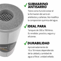 Filtro antisarro submarino para tanque/cisterna 2400 litros