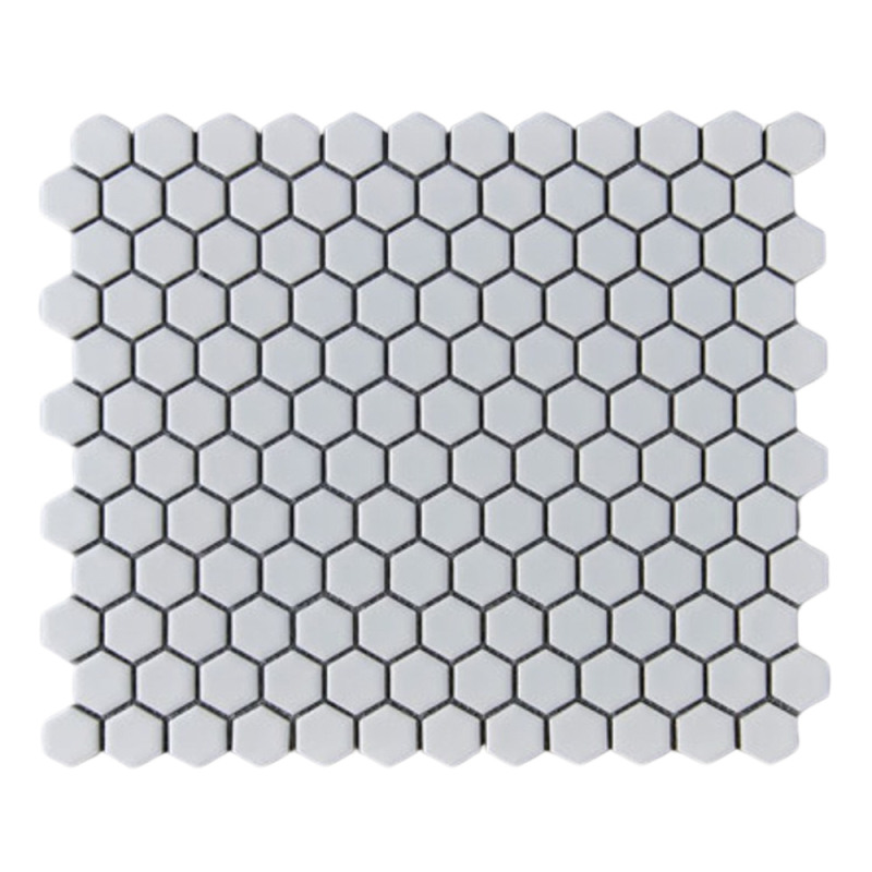 Fika Hexa matte white 26x30cm - X unidad