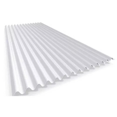 Chapa sinusoidal traslúcida polipropileno blanca 1.8mm x 11.00m