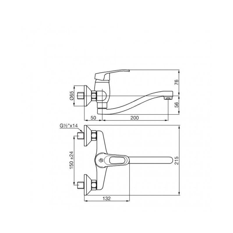 Fv arizona 2024 monocomando cocina pared