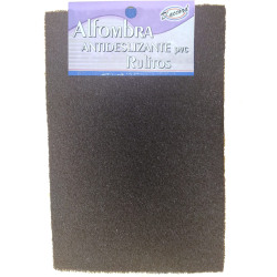 TAPETE FELPUDO RULITOS PVC NEGRO 40X50 -DACCORD