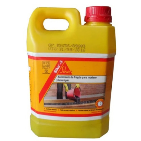 Sika - 3 Acelerante Frague sin cloruro x 6Kg